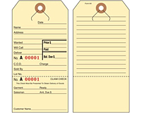 Layaway/Alteration/Repair Tags (6X)