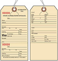 Layaway/Alteration/Repair Tags (85A-S)