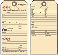 Layaway/Alteration/Repair Tags (85A)