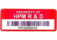 Preprinted Barcode Asset Labels (BCL-1384)