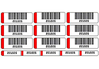 Preprinted Barcode Labels Multi Up on Sheet (BCL-1393)