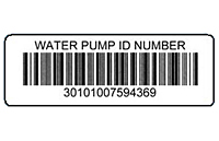 Preprinted Weatherproof Barcode Labels (BCL-1396)