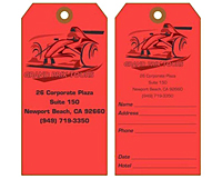 Custom Printed Paper Luggage Tag (LG-1542)