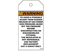 Warning High Pressure Gas Tags (WT-1440)