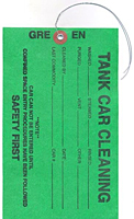 Weatherproof Tyvek Tank Car Cleaning Tags (WPT-1783)